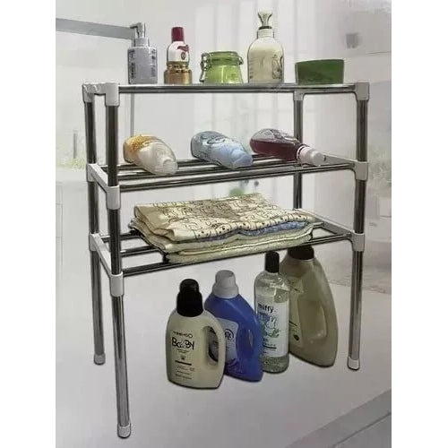 Estante Multifuncional Metálico 3 Niveles Rack Cocina Hogar