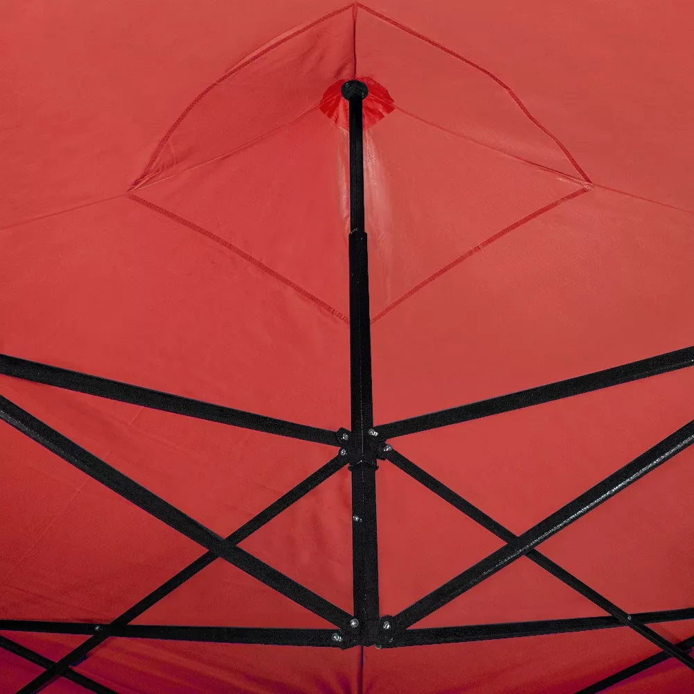 Carpa de 3 m x 6 m Toldo Plegable de Lona Impermeable