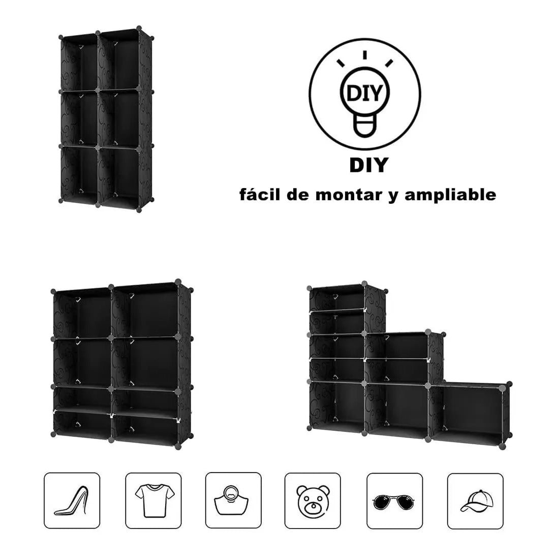 Zapatera Organizador Apilable 24 Pares Anti Polvo Con Puerta