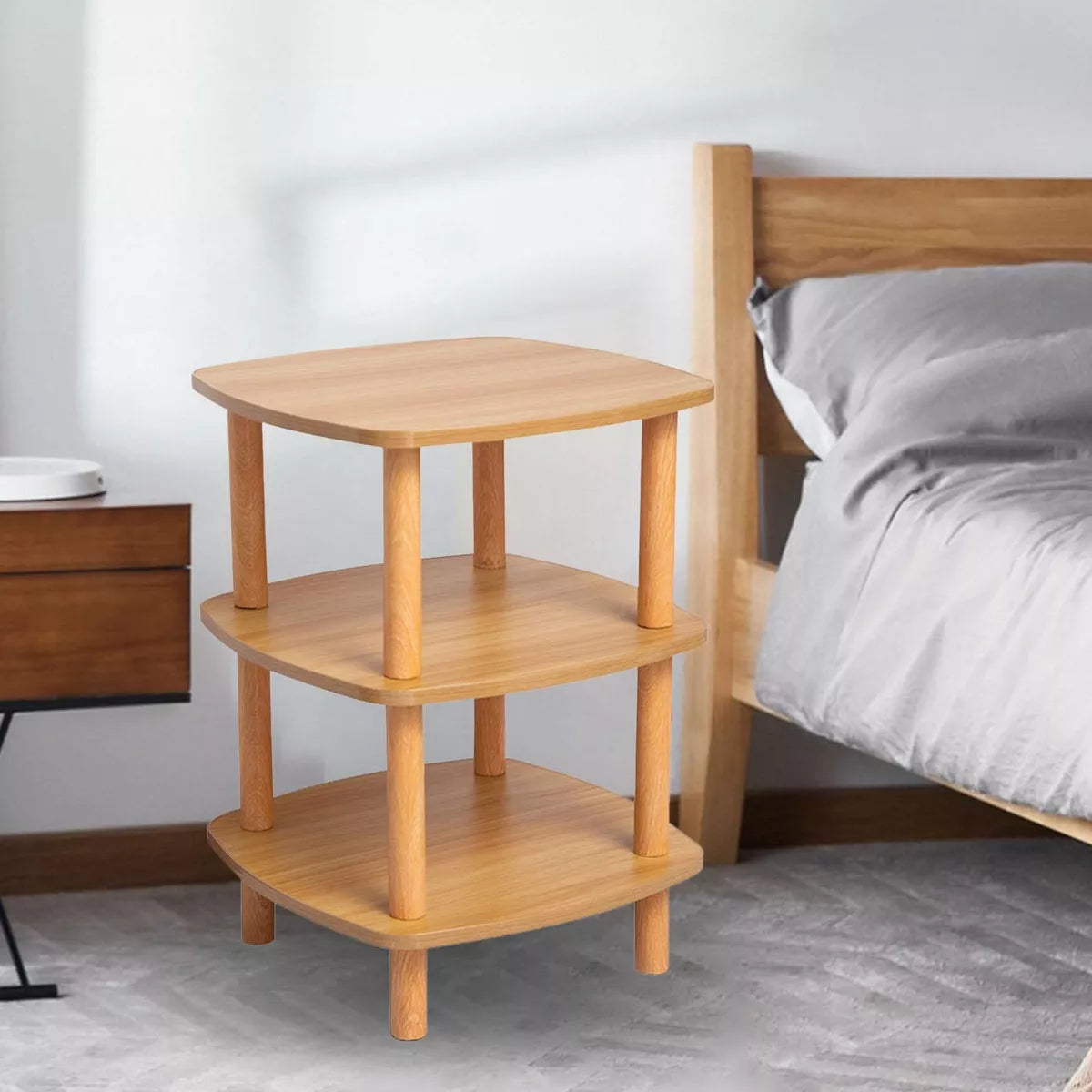 Mesa Auxiliar Pequeña Mesita De Noche Mesa Cuadrada