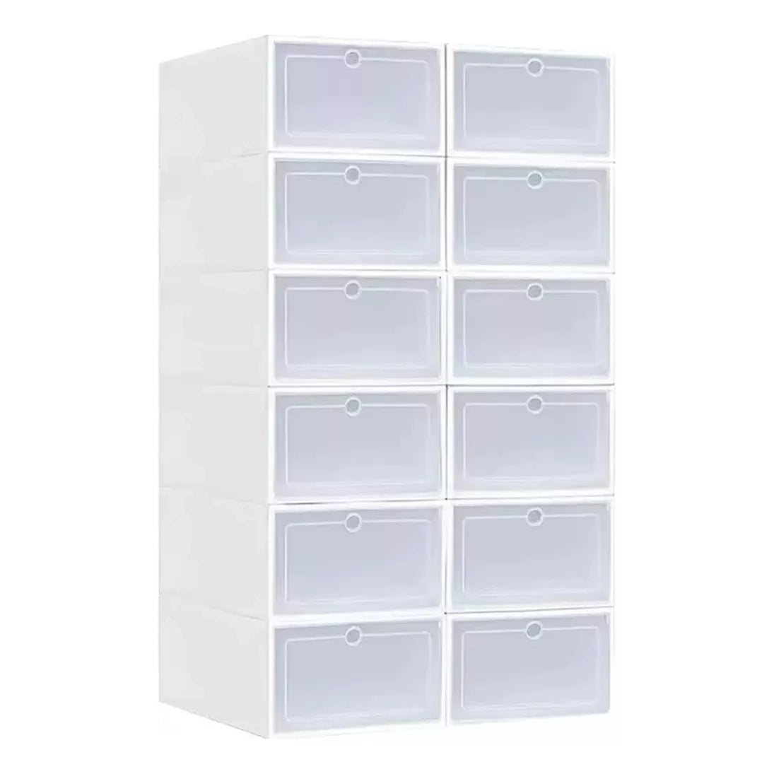 12 Cajas De Zapatos Apilables Tenis Zapatera Practiksa