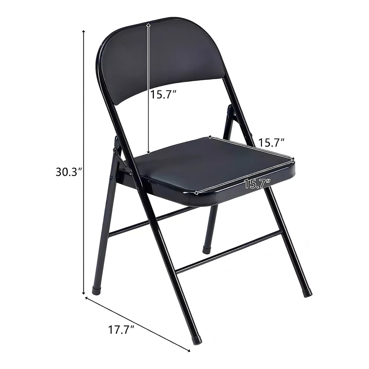 Silla Plegable Asiento Acolchado Eventos Oficina 6 Piezas
