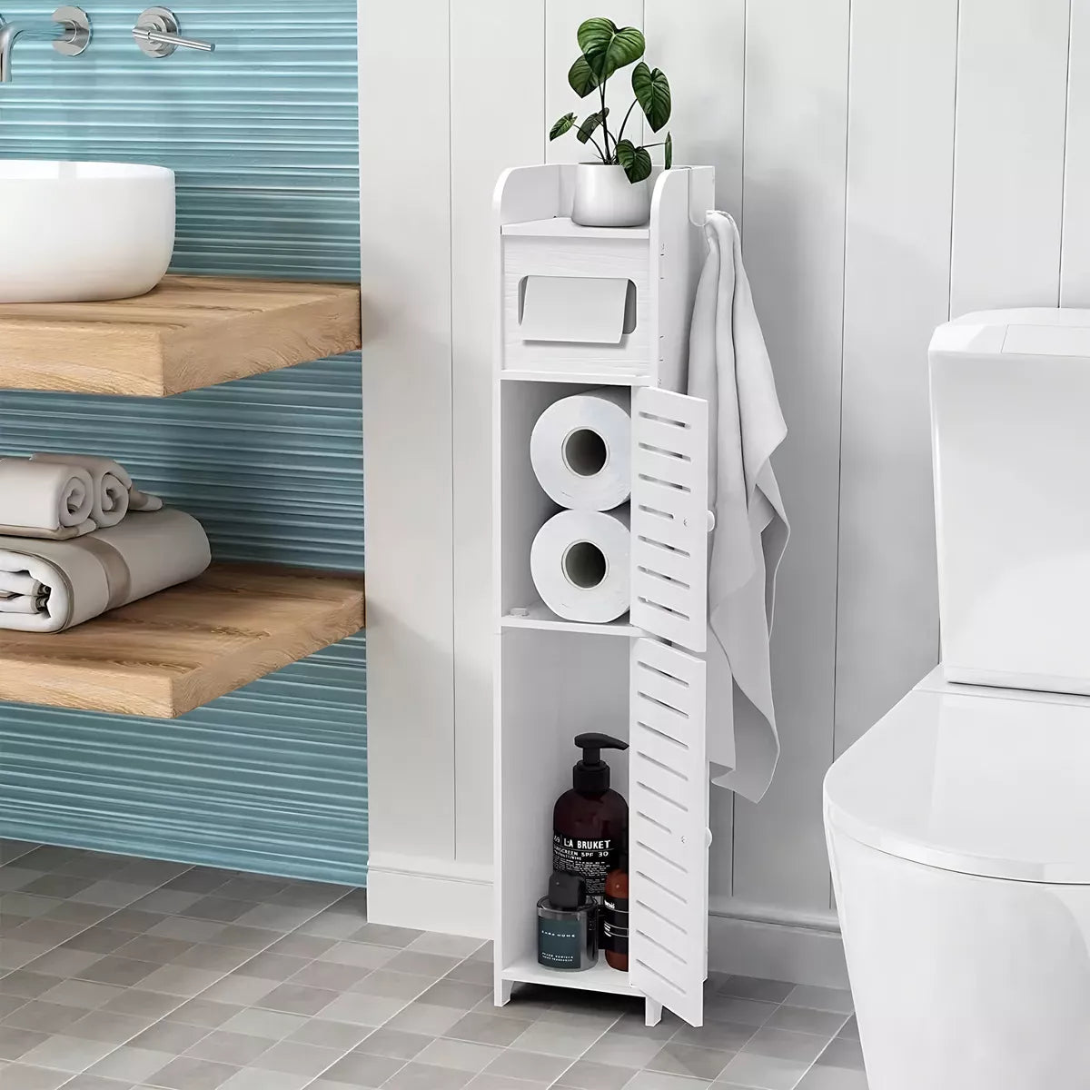 Estante Organizador para Baño Esquinero de 2 Niveles