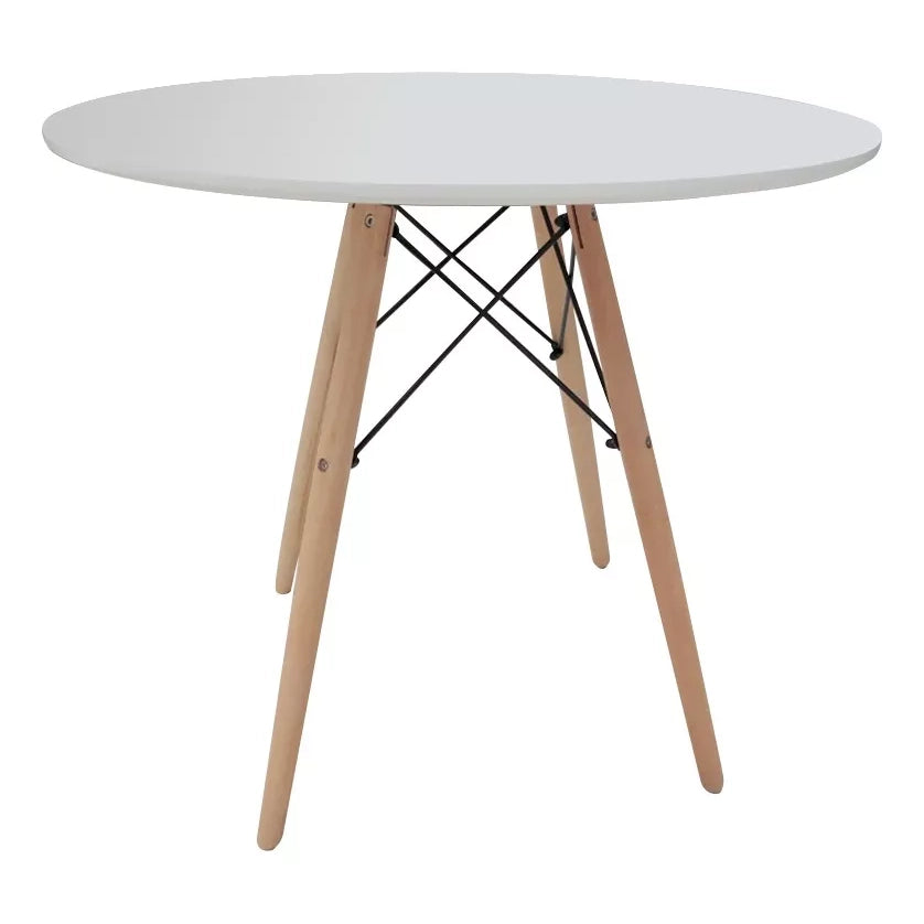 Mesa Redonda Para 4 Personas Color Blanco Comedor