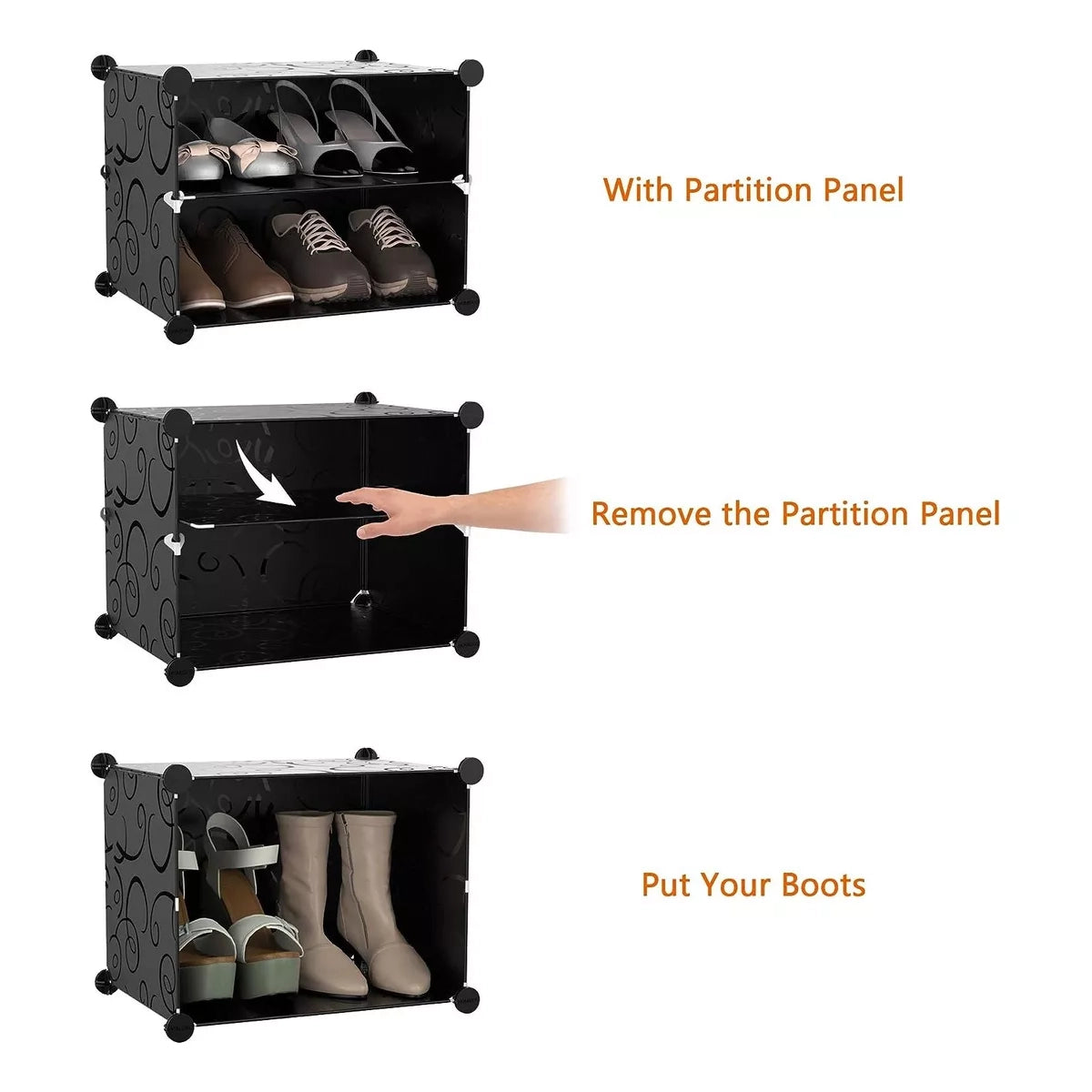 Zapatera Organizador Apilable 48 Pares Anti Polvo Con Puerta