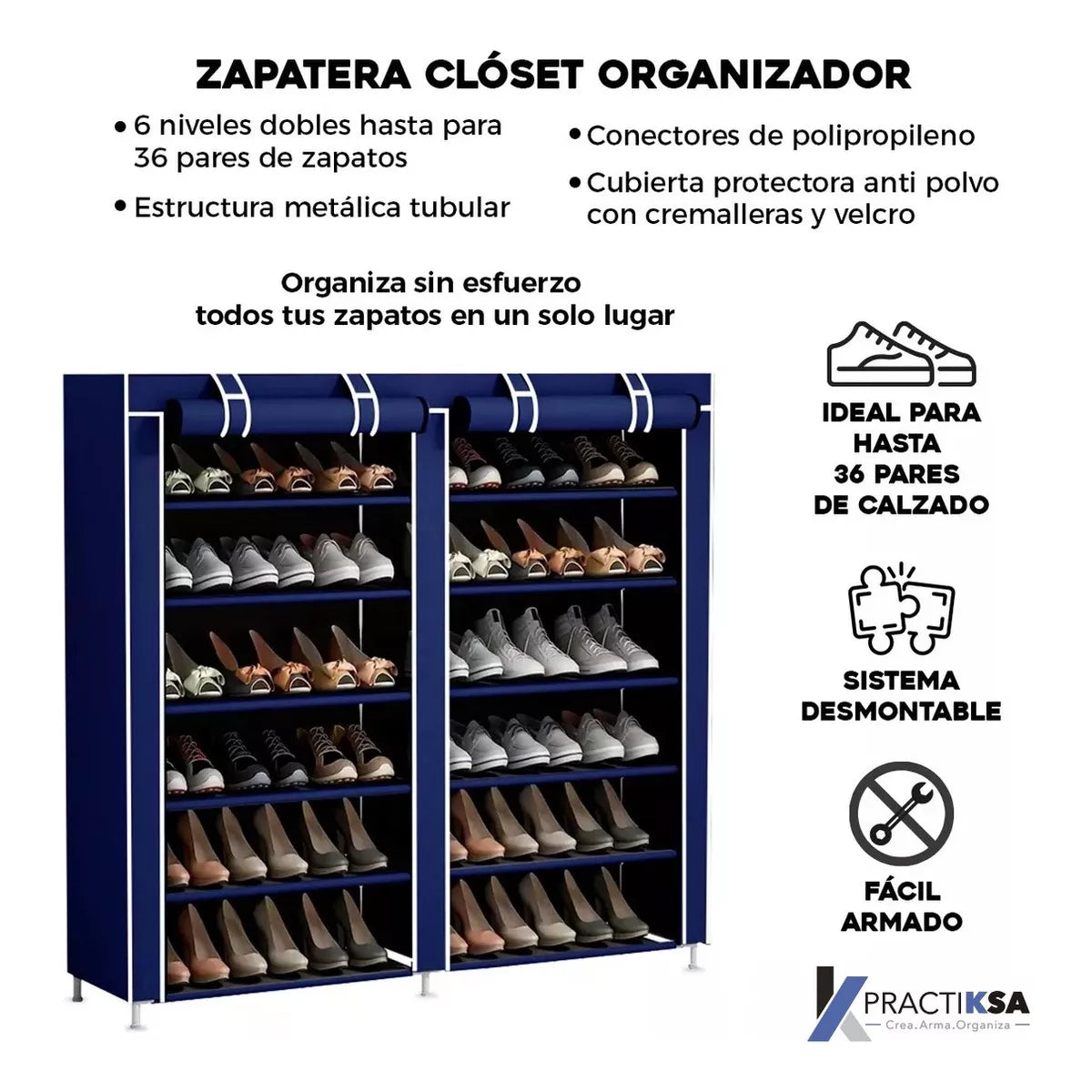 Zapatera Mueble Zapatos Organizador Compartimientos
