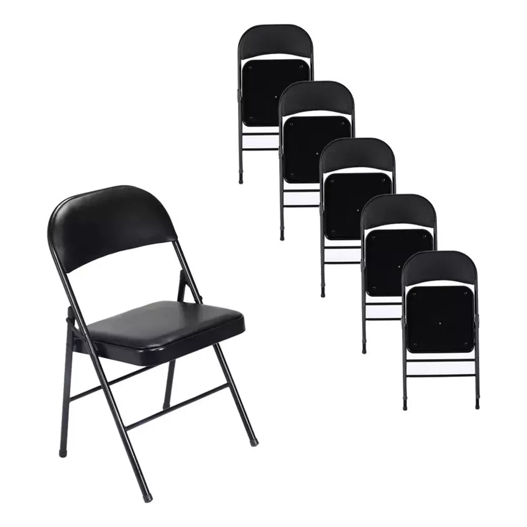 Silla Plegable Asiento Acolchado Eventos Oficina 6 Piezas