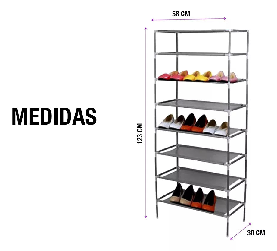 Zapatera Multifuncional 7 Niveles 21 Pares Zapatos Big Ben