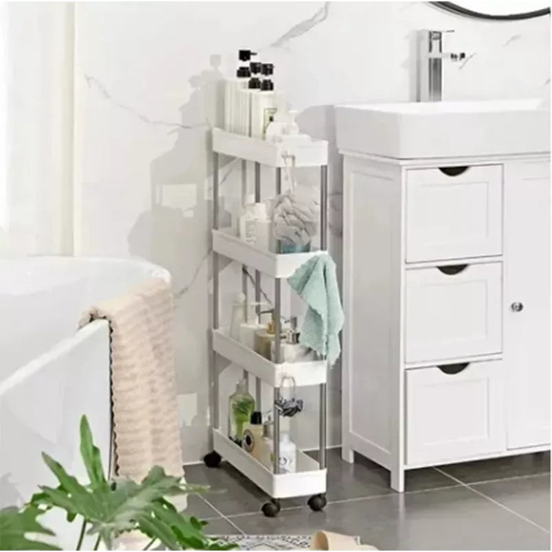 Organizador 4 Niveles Carrito Móvil Estante Para Cocina Baño
