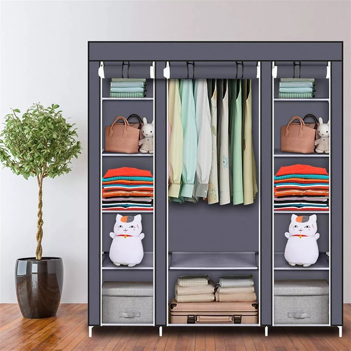 Ropero Rack Closet Armable Guarda Ropa Recamara Organizacion