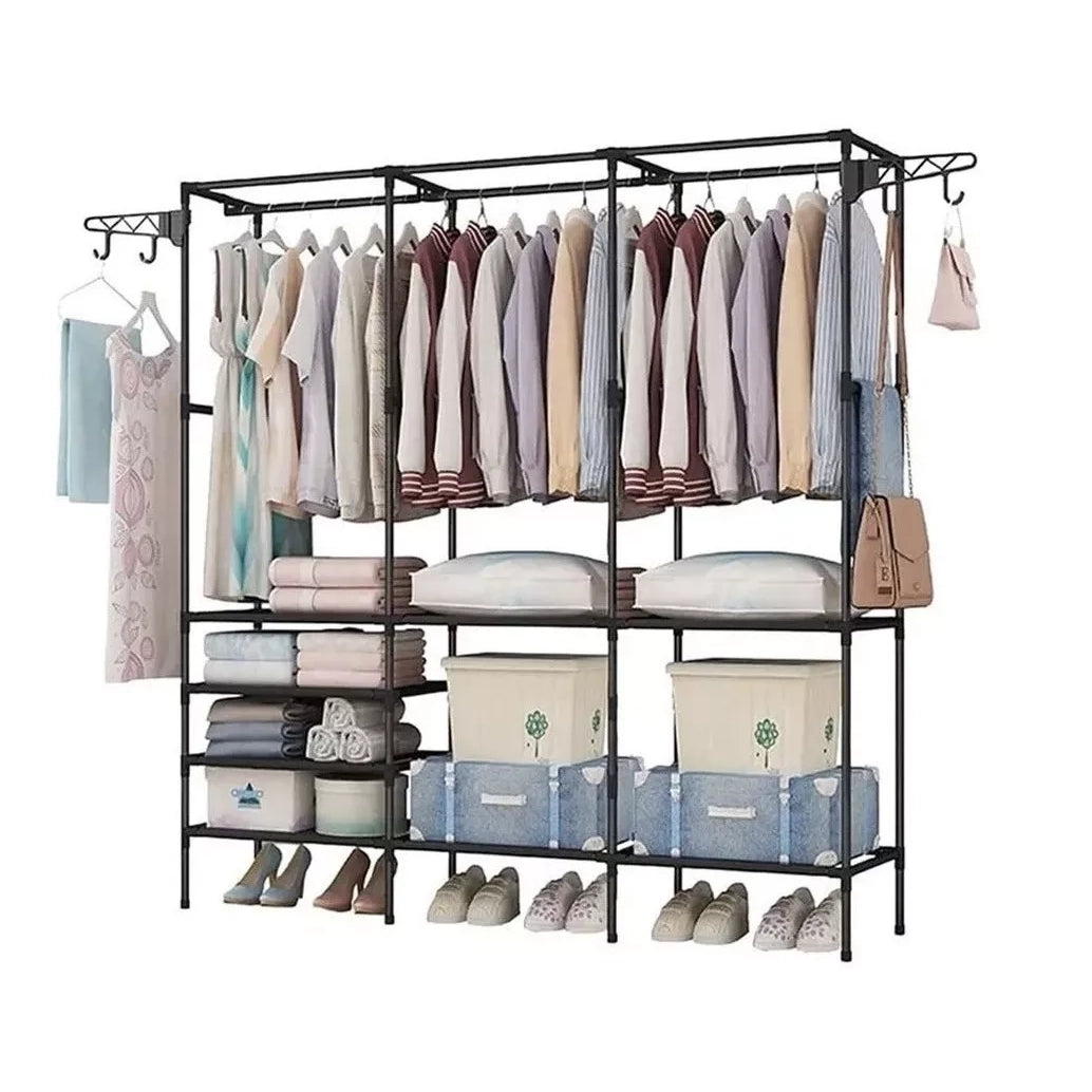 Rack Armario Perchero de Piso Para Ropa y Zapatos