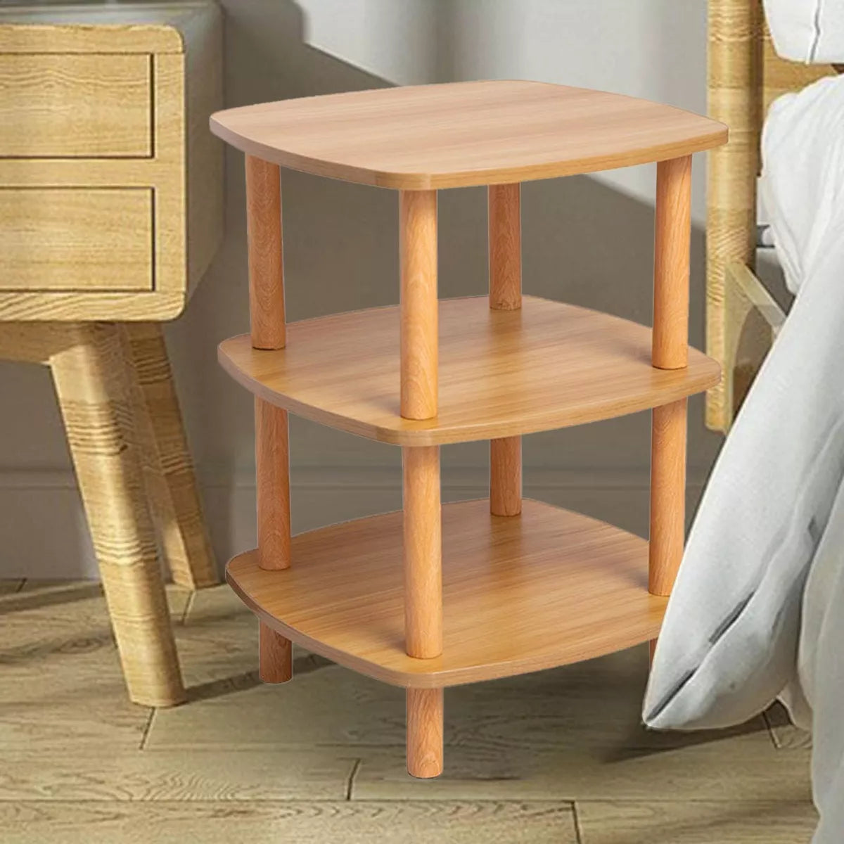 Mesa Auxiliar Pequeña Mesita De Noche Mesa Cuadrada