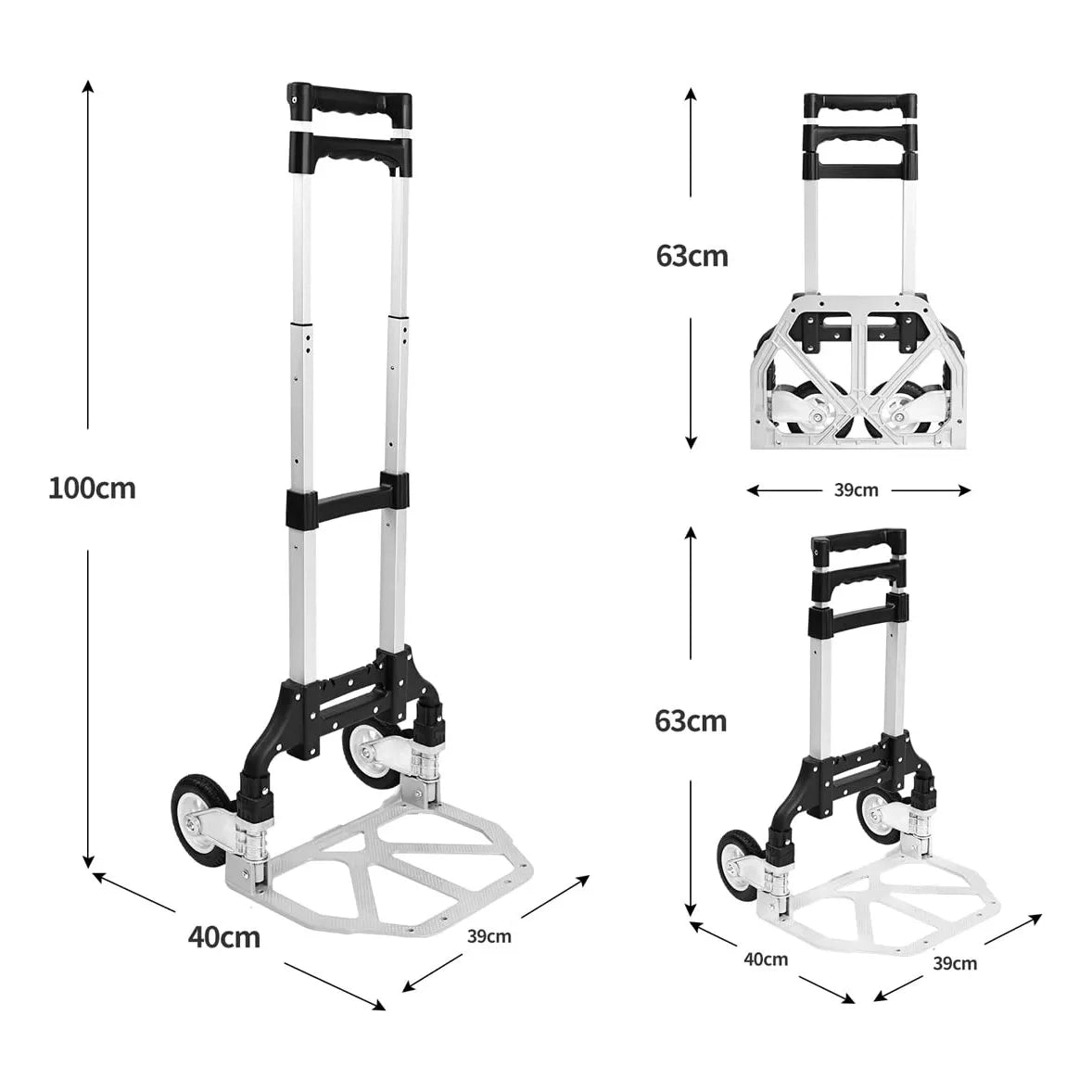 Diablito De Carga Extensible Carrito Plegable Portátil