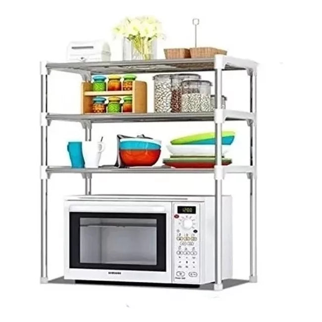 Estante Multifuncional Metálico 3 Niveles Rack Cocina Hogar