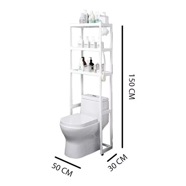 Mueble Organizador Baño Rack Estante Sanitario Taza Repisa