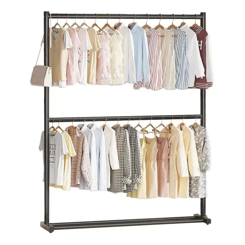 Rack Perchero Doble Nivel Organizador Ropa 100 X 180 Cm