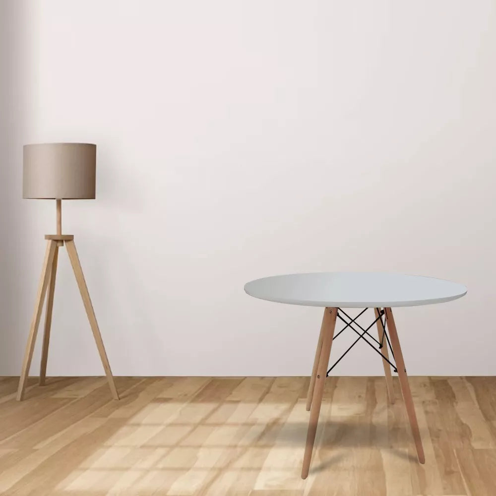 Mesa Redonda Para 4 Personas Color Blanco Comedor