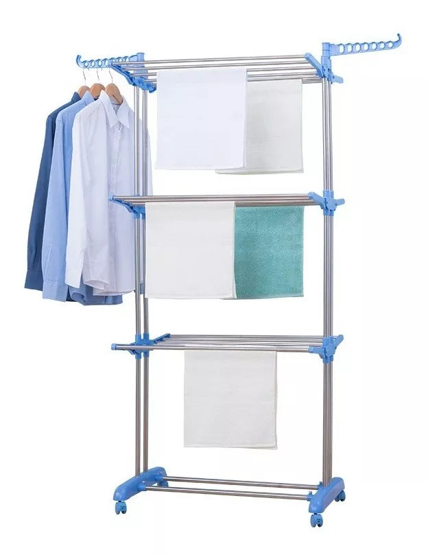 Tendedero Plegable De Ropa Portátil Retráctil Rack