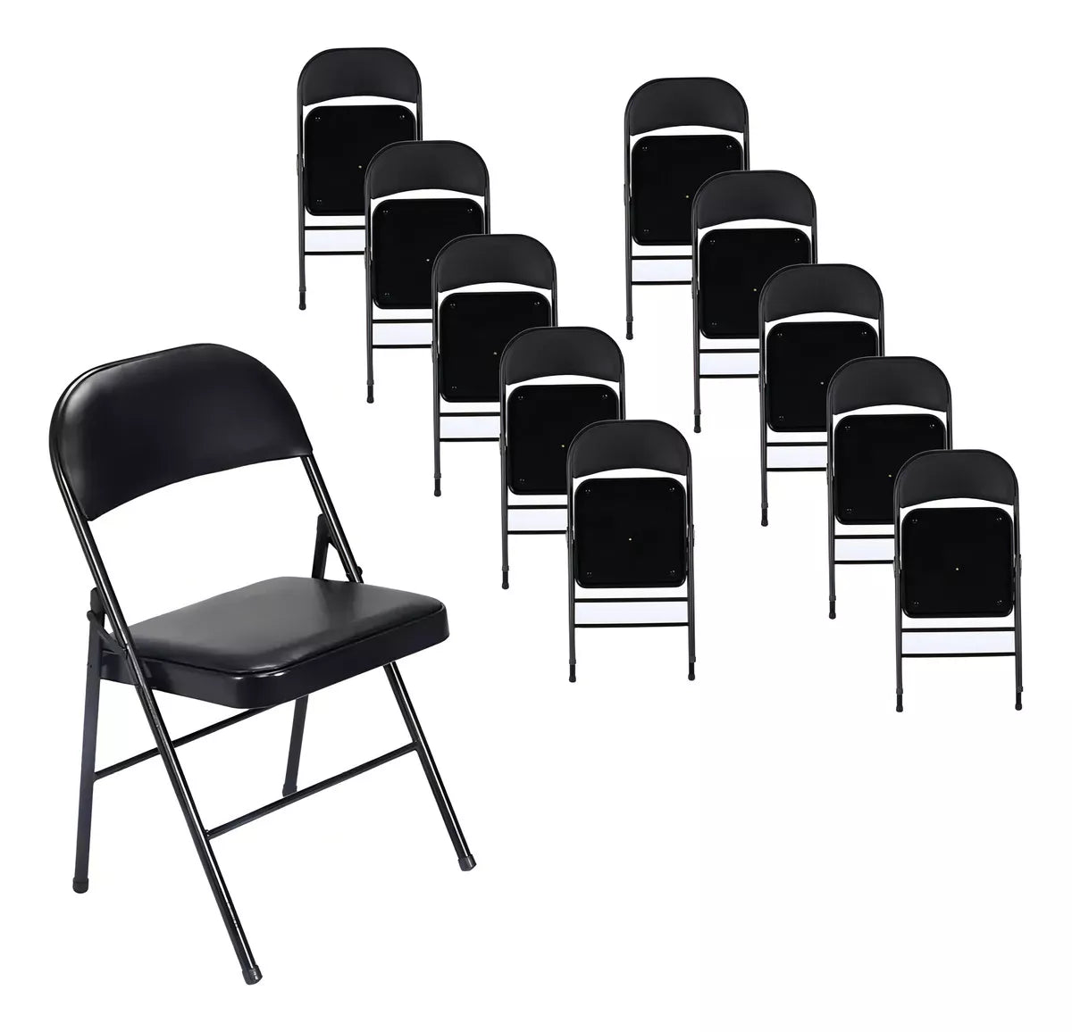 Silla Plegable Asiento Acolchado Oficina Eventos 10 piezas