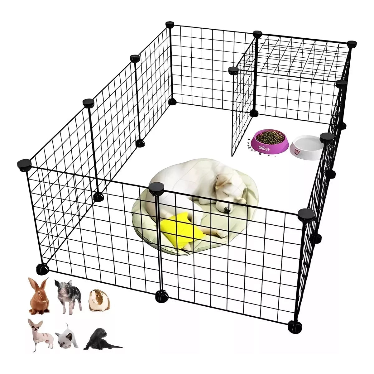 Corral De Metal Casa Jaula Para Mascotas Para Perro Desmontable