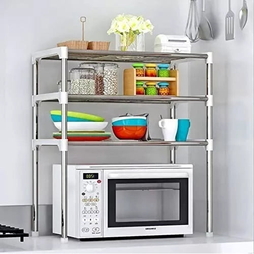 Estante Multifuncional Metálico 3 Niveles Rack Cocina Hogar