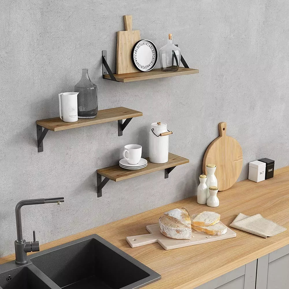 Repisas Estante Flotante Rooftop 3pzas 42cm+36cm+29cm