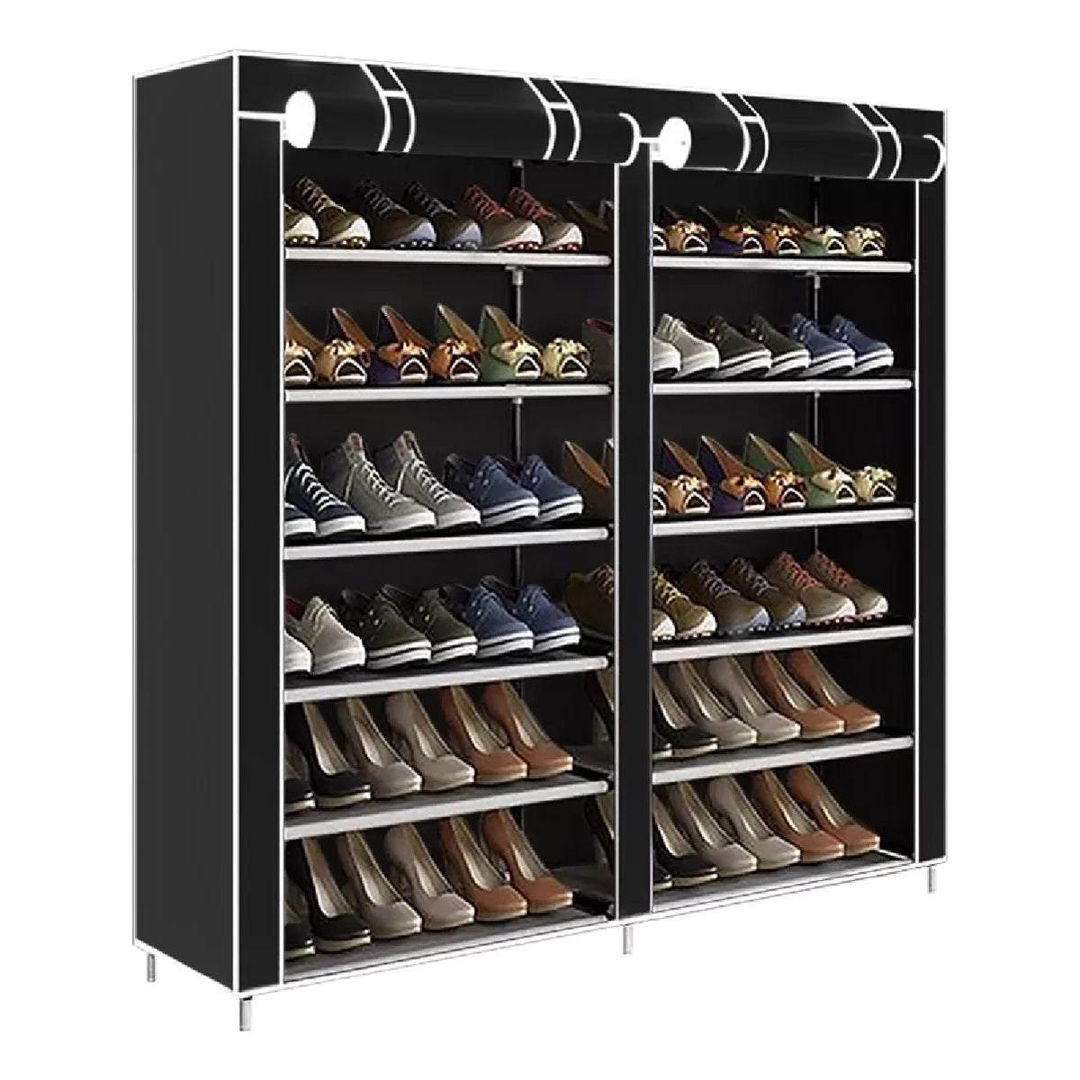 Zapatera Organizador Zapatos 6 Niveles Doble Fila Ajustable