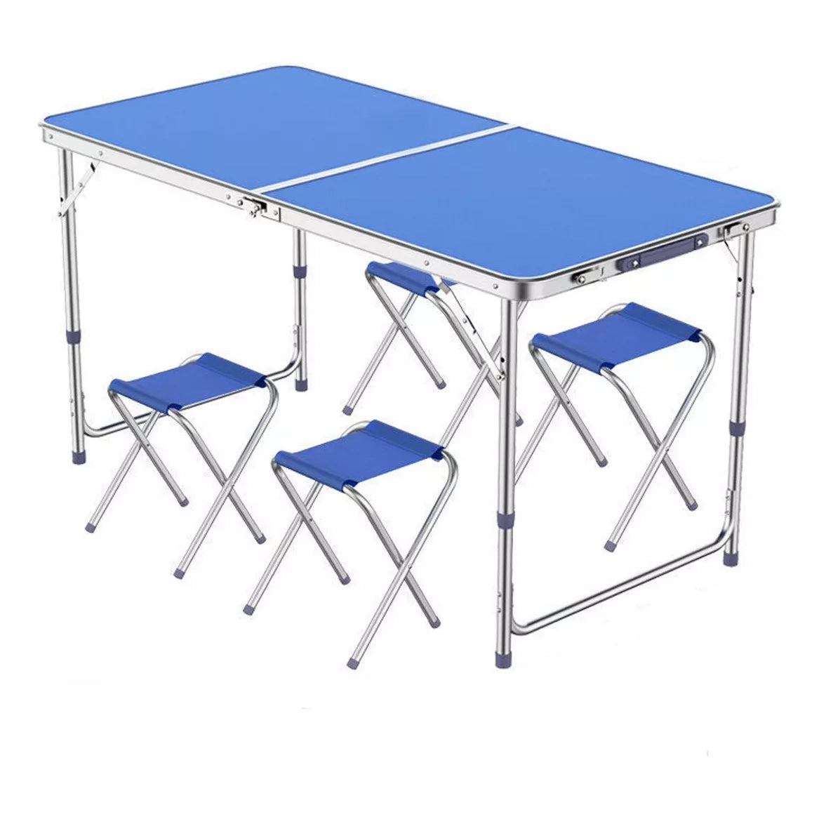Mesa Plegable Portátil Con Sillas Para Picnic Acampar
