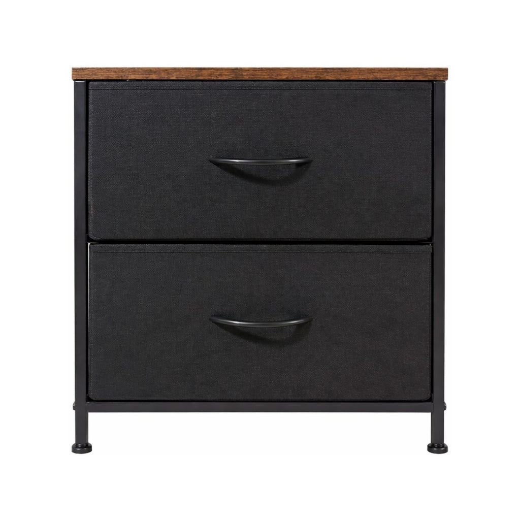 Buro Recamara Mesa De Noche Mdf Con Cajones Practiksa Liso Madera