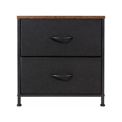 Buro Recamara Mesa De Noche Mdf Con Cajones Practiksa Liso Madera