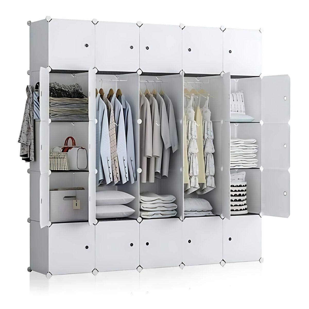 ARMARIO PORTÁTIL PLÁSTICO CLÓSET ORGANIZADOR ROPA ZAPATERA