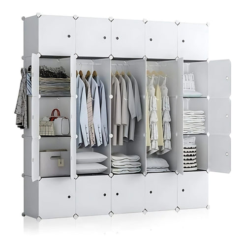 ARMARIO PORTÁTIL PLÁSTICO CLÓSET ORGANIZADOR ROPA ZAPATERA