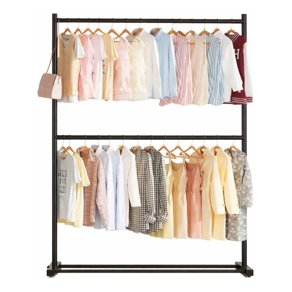 RACK PERCHERO DOBLE NIVEL ORGANIZADOR ROPA