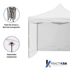 CARPA PARED 3 X 3 METROS TOLDO PLEGABLE LONA IMPERMEABLE