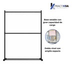 RACK PERCHERO DOBLE NIVEL ORGANIZADOR ROPA