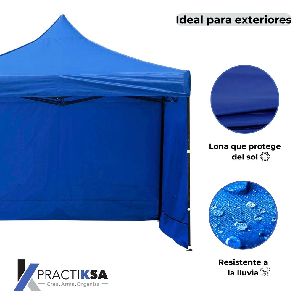 CARPA PARED 3 X 3 METROS TOLDO PLEGABLE LONA IMPERMEABLE