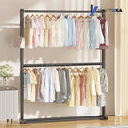 RACK PERCHERO DOBLE NIVEL ORGANIZADOR ROPA
