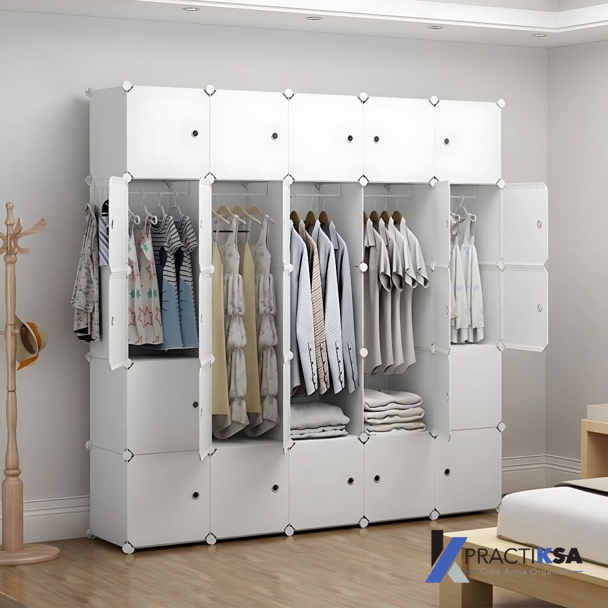 ARMARIO PORTÁTIL PLÁSTICO CLÓSET ORGANIZADOR ROPA ZAPATERA