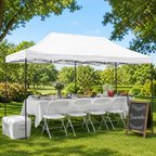 CARPA 3X6 METROS TOLDO IMPERMEABLE LONA JARDÍN PLEGABLE