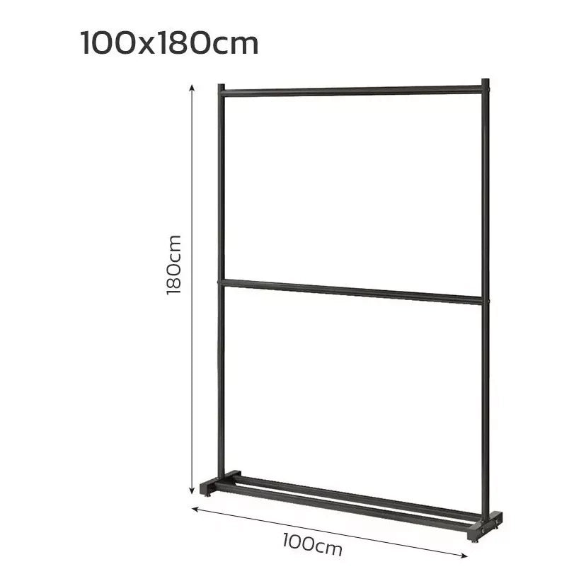 Rack Perchero Doble Nivel Organizador Ropa 100 X 180 Cm