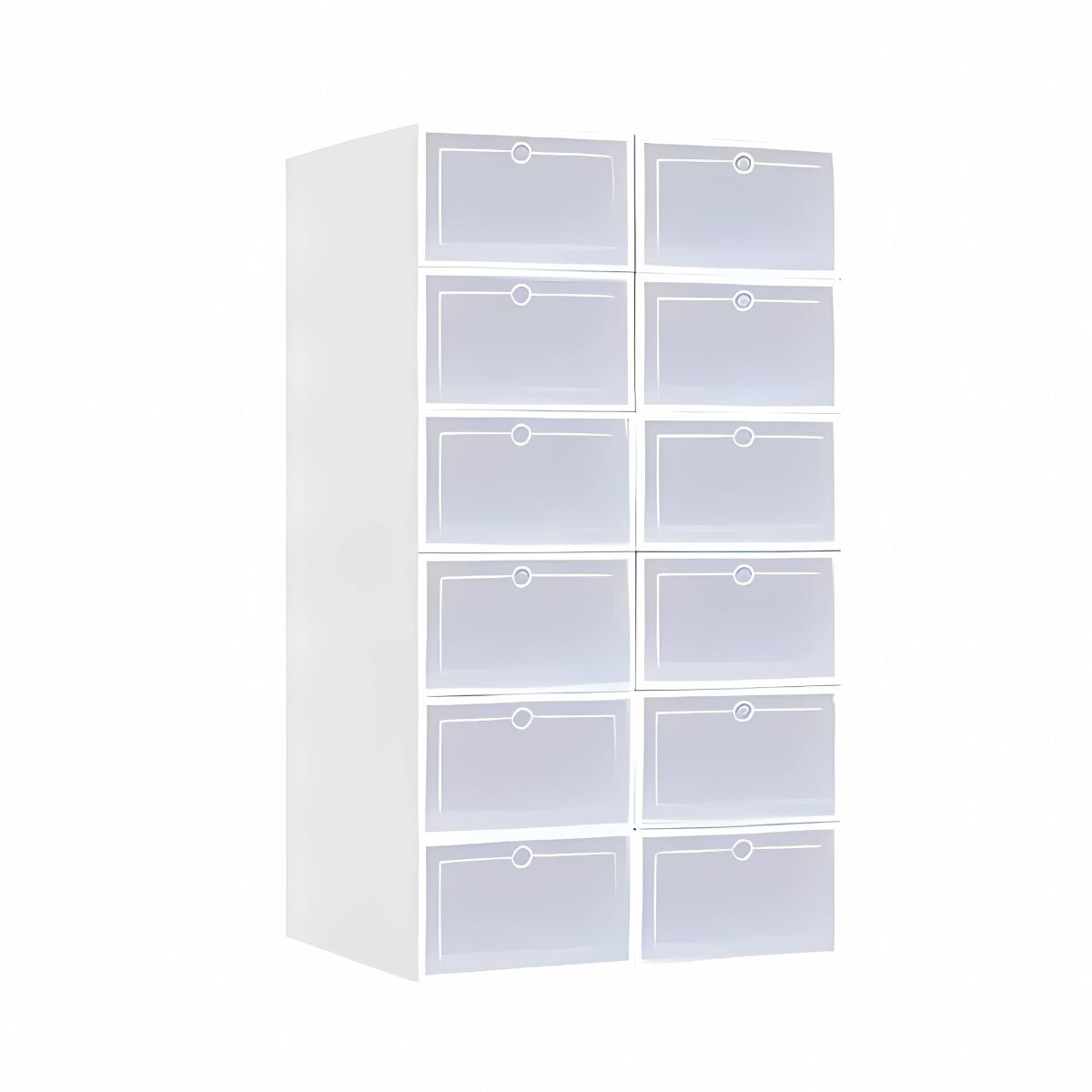 12 CAJAS DE ZAPATOS APILABLES TENIS ZAPATERA