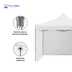 CARPA PARED 3 X 3 METROS TOLDO PLEGABLE LONA IMPERMEABLE
