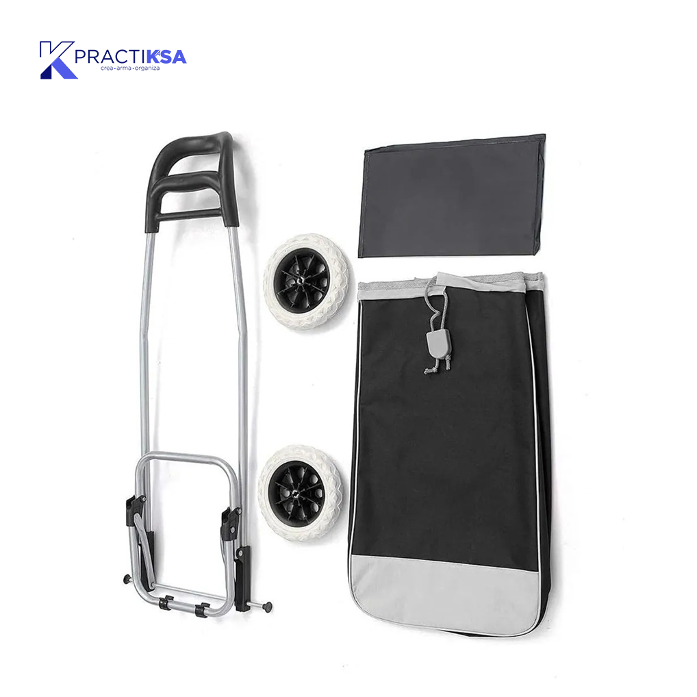 CARRITO PARA MANDADO PLEGABLE BOLSO COMPRAS RUEDAS