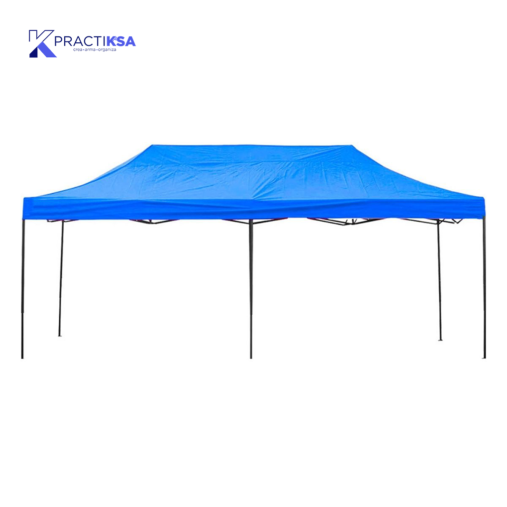 CARPA 3X6 METROS TOLDO IMPERMEABLE LONA JARDÍN PLEGABLE
