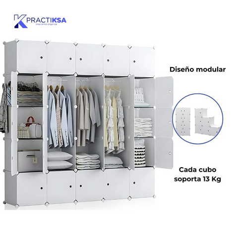ARMARIO PORTÁTIL PLÁSTICO CLÓSET ORGANIZADOR ROPA ZAPATERA
