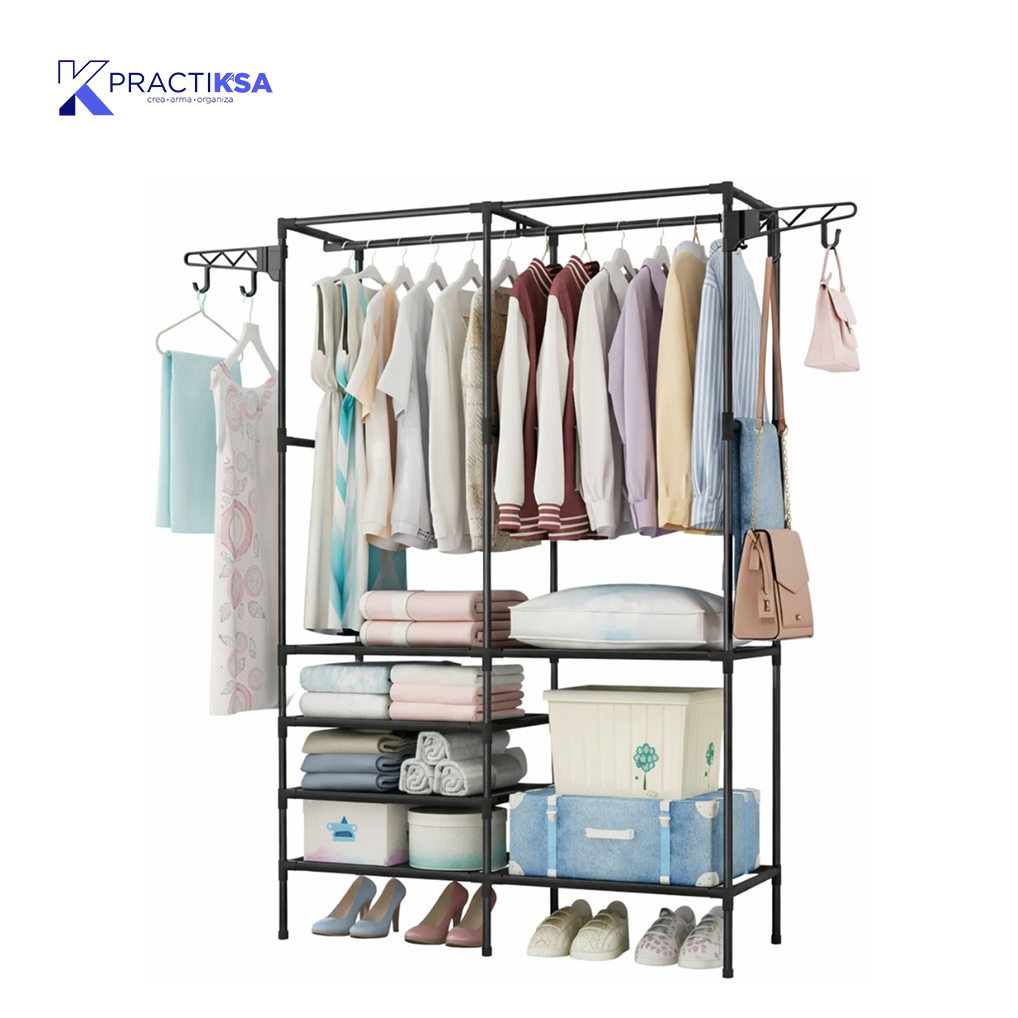 PERCHERO DE SOPORTE ALMACENAMIENTO PARA ROPA Y ZAPATOS