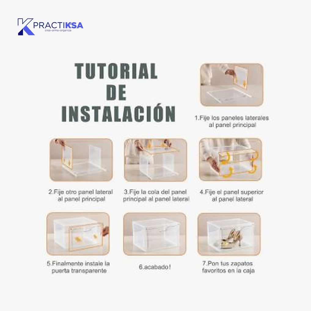 CAJAS DE ZAPATOS APILABLES 10PCS