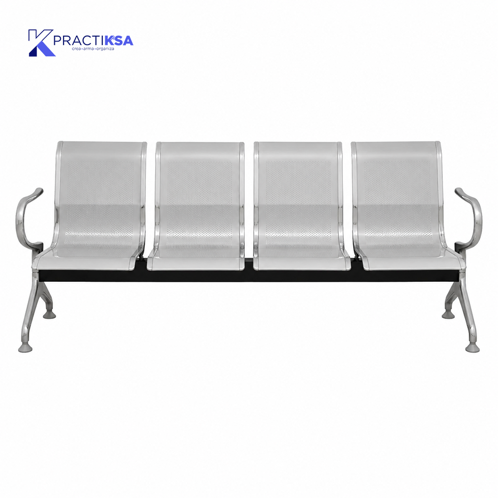 BANCA ACERO 4 PLAZAS