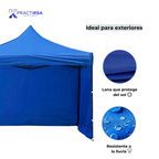 CARPA PARED 3 X 3 METROS TOLDO PLEGABLE LONA IMPERMEABLE