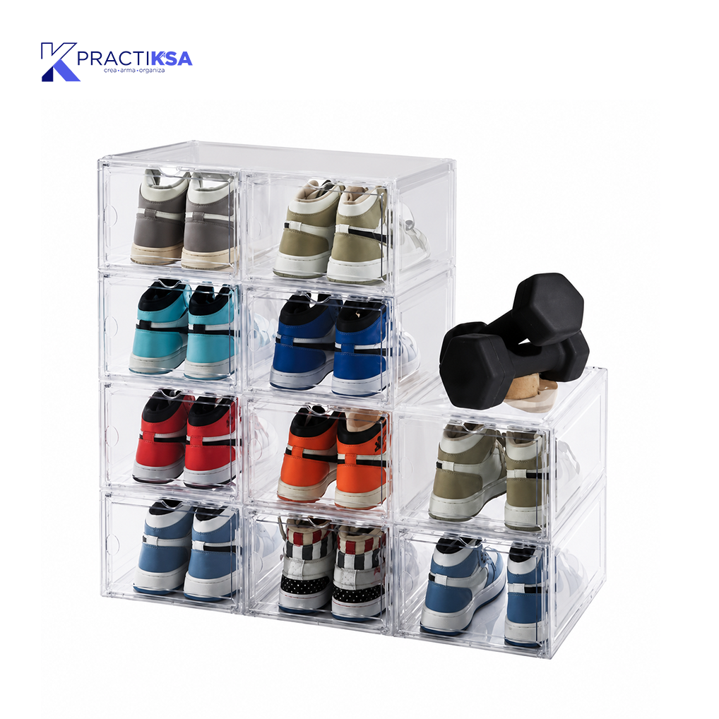 CAJAS DE ZAPATOS APILABLES 10PCS